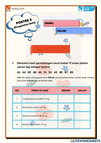 Postes Statistika (Pengolahan Data)