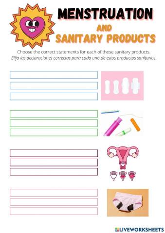 Menstruation and sanitary products