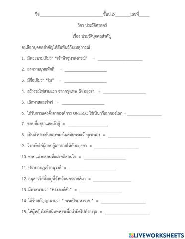 ประวัติบุคคลสำคัญ