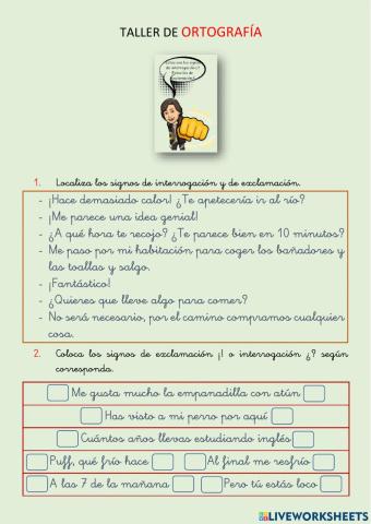 Ortografía - signos de exclamación e interrogación