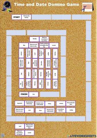 Time and Date Domino Game