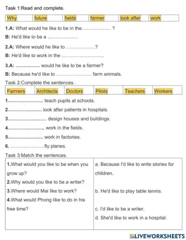 What would you like to be in the future?