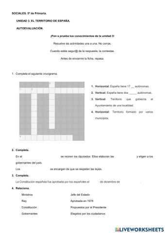 5º Prima. SOCIALES UNIDAD 3