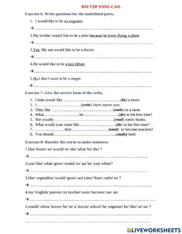 What would you like to be in the future