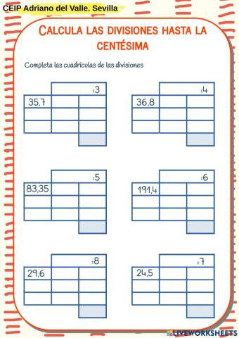 Dividendo decimal ABN