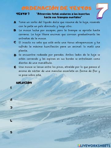 Ordenación de textos 7