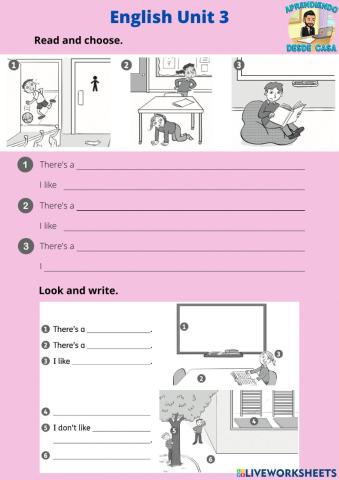 English Unit 3 Ficha 3