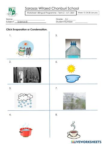 Evaporation Vs Condensation