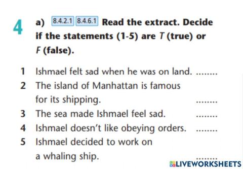 Excel 8 grade module 5 Herman Melville