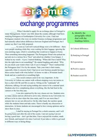 Erasmus + Exchange programmes