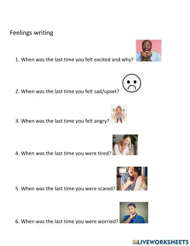 Feelings writing