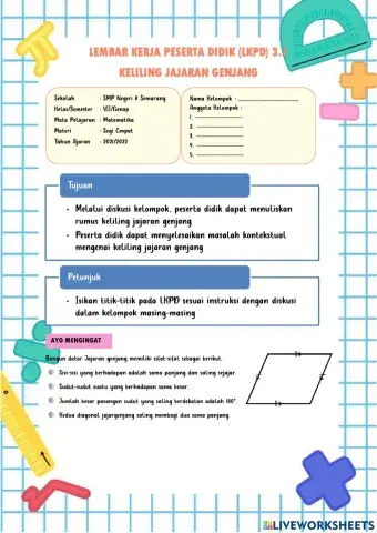 LKPD Jajaran genjang