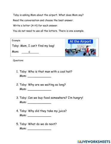 Flyers Reading Writing Practice