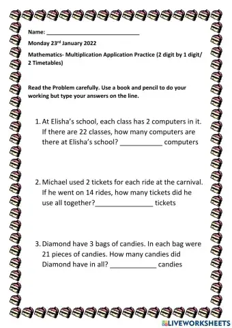 Multiplication Application