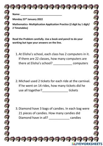 Multiplication Application