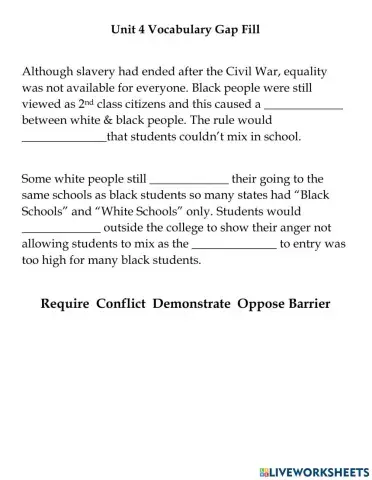 Reach 5 Unit4B gapfill