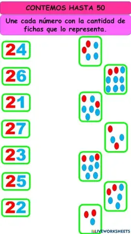 Familia del 20 unidades y decenas