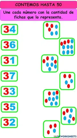 Familia del 30 unidades y decenas