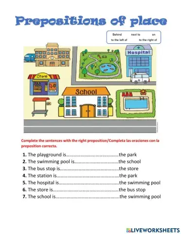 Place prepositions