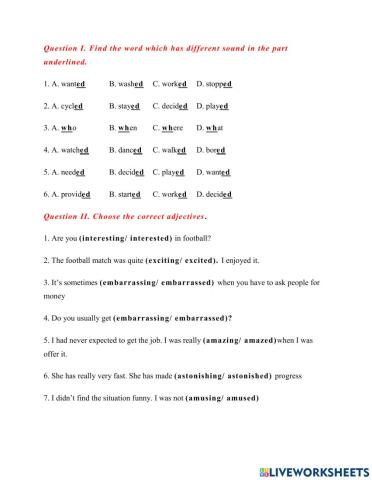 Grade 7 worksheet