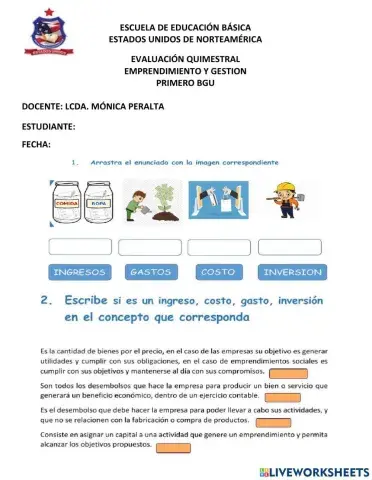 Evaluación quimestral