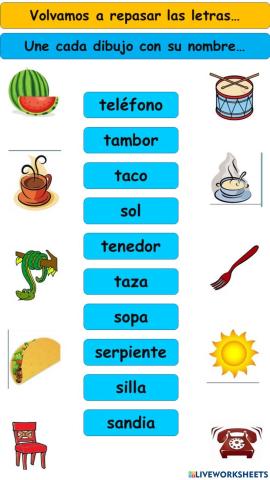 Relacionar imagen texto