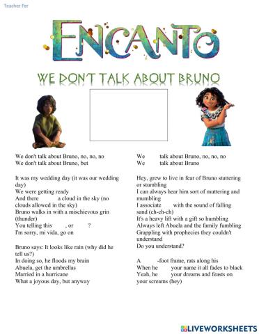 We don't talk about Bruno