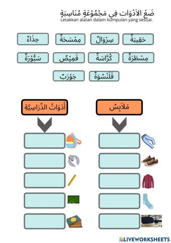 Pakaian dan peralatan kelas