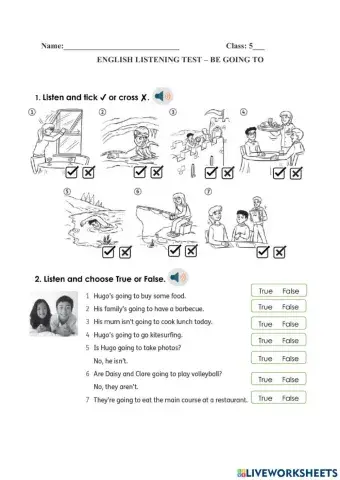 Grade 5 - Review Listening