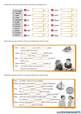Present perfect & past simple
