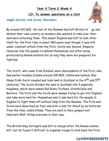 Y4 English Week 4 Lesson 6&7 (H)