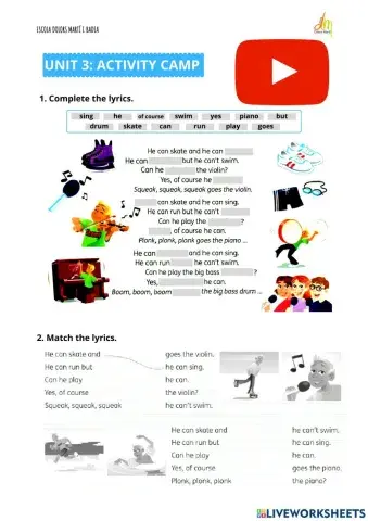 Big Surprise 3. Unit 3 song