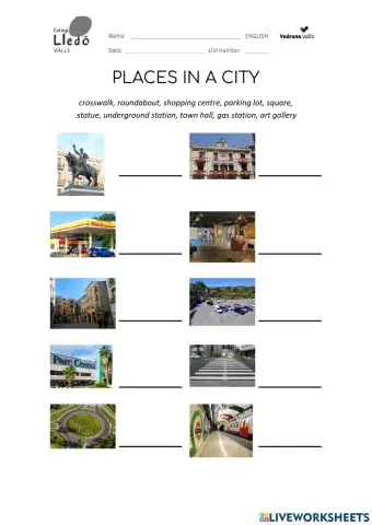 Places in a city