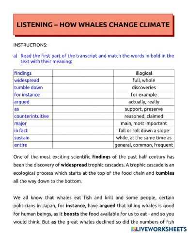 How whales change climate