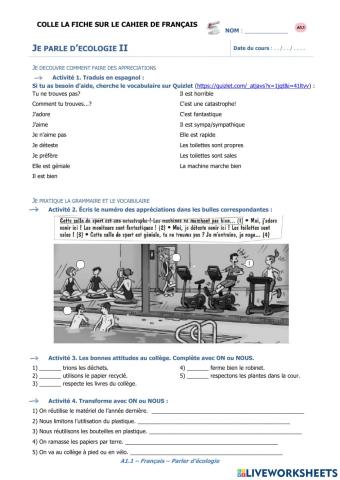 Parler d'écologie II