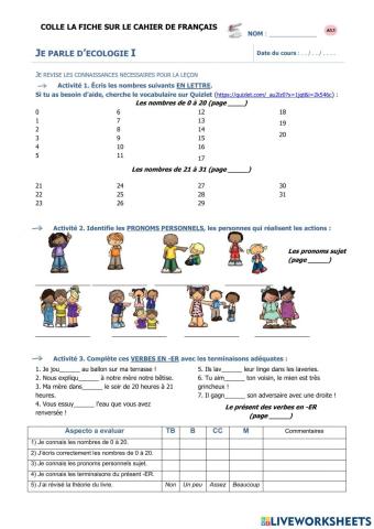 Parler d'écologie I - Parte 1