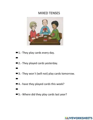 Mixed tenses 2