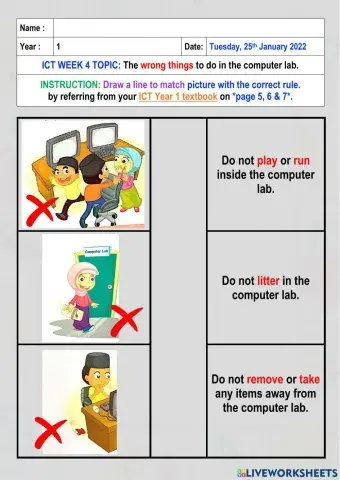 The right thing to do in the computer lab