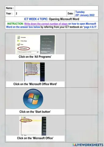 How to open microsoft word
