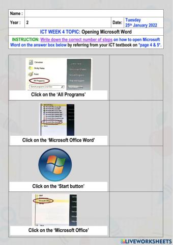 How to open microsoft word