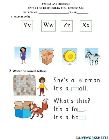 Lớp 2-unit 4- lessons 3,4,5