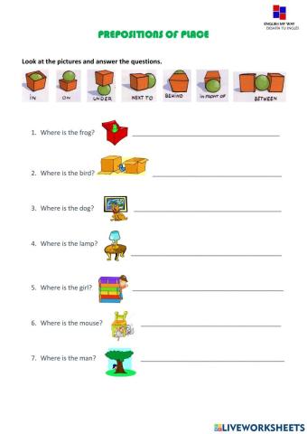 A1-i prepositions of place