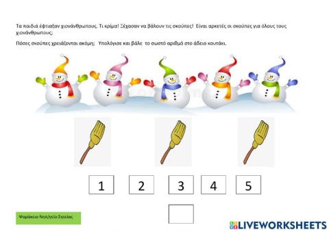 Χιονάνθρωποι και σκούπες