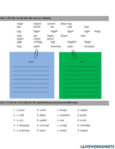 EL6 unit 9 vocabulary pronounciation