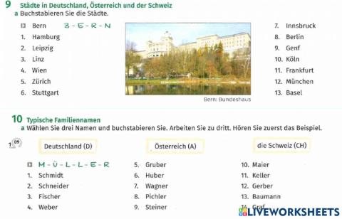 Wiederholung Buchstaben