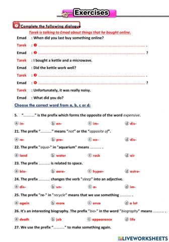 Prep 3 term 1 revision