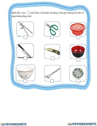 Sử dụng đồ dùng đúng cách - TNXH