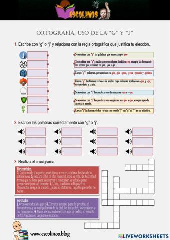 Ortografía. Uso de la -g- y la -j-
