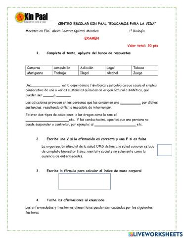 Factores de riesgo en la adolescencia