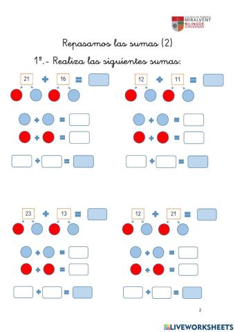 Repasamos las sumas 2